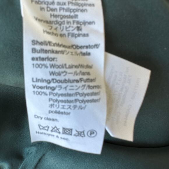 J.Crew 100% Wool Patch Pocket Mini Skirt 6P Emerald Green Preppy Fall Capsule - Picture 7 of 9